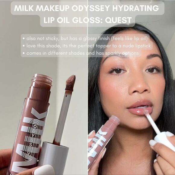 Milk Makeup Odyssey Lip Oil Gloss in Wander (Mauve Pink) - Picture 7 of 16